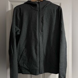 Men old navy Grey zip-up hoodie ACTIVE DYNAMIC FLEECE